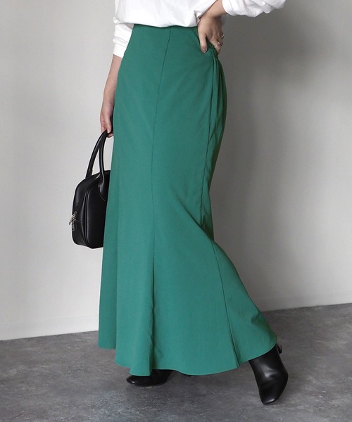 Riberry（リベリー）の「マーメイドスカート（スカート・レディース・グリーン/アイボリー/ブラウン/ベージュ・MEDIUM）」の6枚目の写真