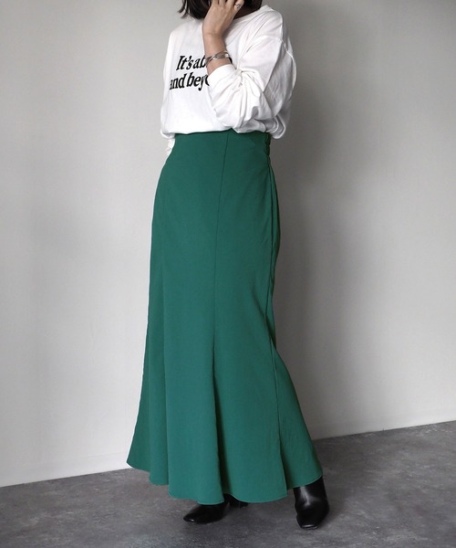 Riberry（リベリー）の「マーメイドスカート（スカート・レディース・グリーン/アイボリー/ブラウン/ベージュ・MEDIUM）」の18枚目の写真