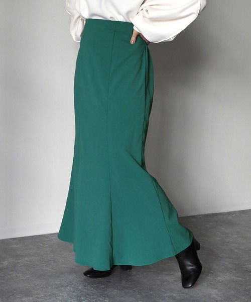 Riberry（リベリー）の「マーメイドスカート（スカート・レディース・グリーン/アイボリー/ブラウン/ベージュ・MEDIUM）」の14枚目の写真