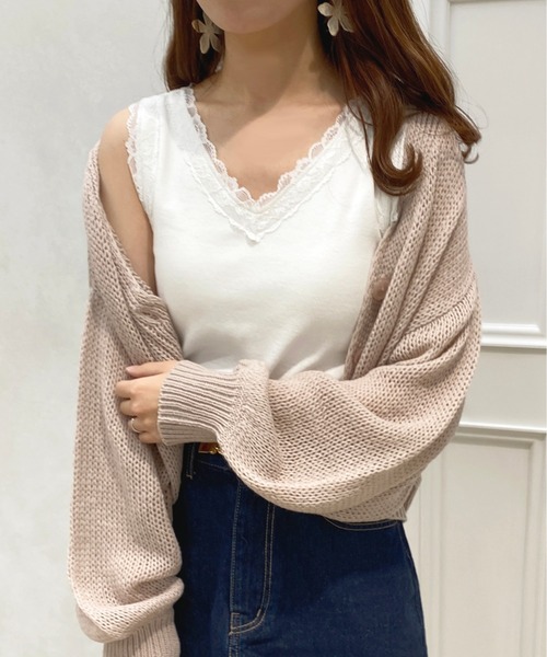 apres jour（アプレジュール）の「カップ付きレースインナー【ZOZOTOWN限定アイテム】（キャミソール・レディース・アイボリー/オフホワイト/ブラック・フリー/X-LARGE）」の5枚目の写真