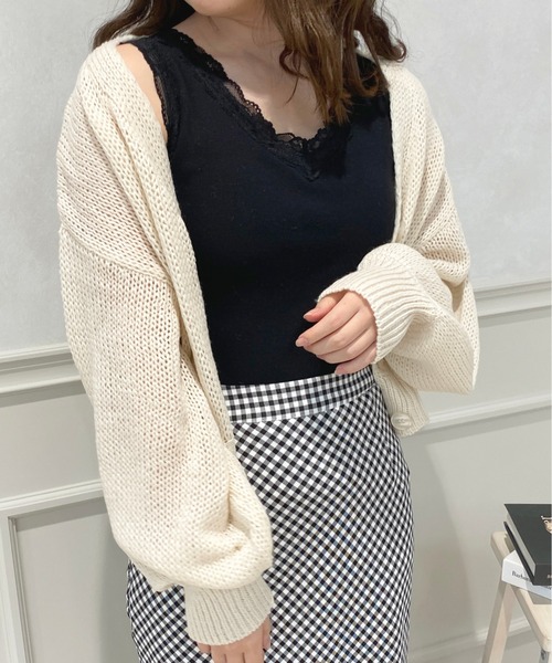 apres jour（アプレジュール）の「カップ付きレースインナー【ZOZOTOWN限定アイテム】（キャミソール・レディース・アイボリー/オフホワイト/ブラック・フリー/X-LARGE）」の21枚目の写真