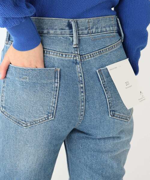 OPAQUE.CLIP(オペークドットクリップ)の「◆リサイクルコットンデニム201TPD(デニムパンツ・レディース・アイボリー/ナチュラル/ネイビー/ダークネイビー・40/36/38/34/42)」の21枚目の写真