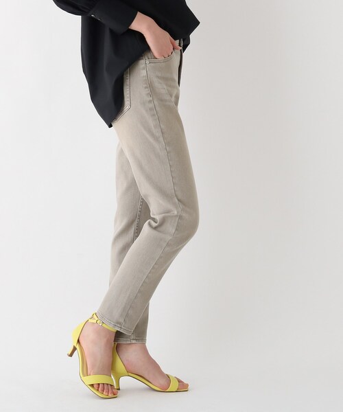 OPAQUE.CLIP(オペークドットクリップ)の「◆リサイクルコットンデニム201TPD(デニムパンツ・レディース・アイボリー/ナチュラル/ネイビー/ダークネイビー・40/36/38/34/42)」の22枚目の写真