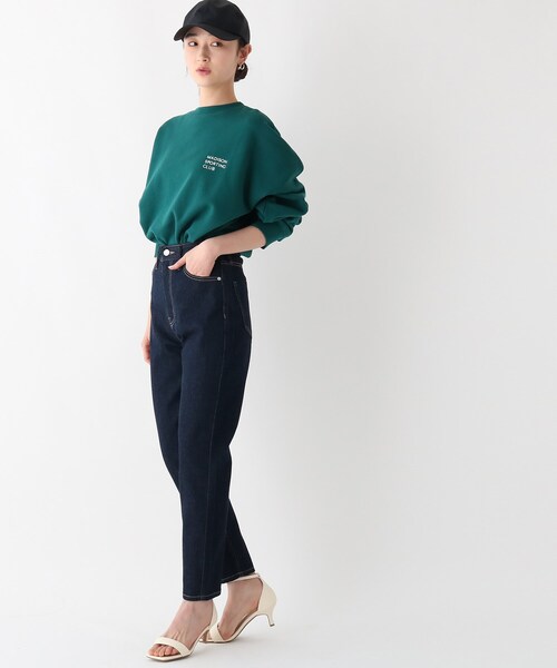 OPAQUE.CLIP(オペークドットクリップ)の「◆リサイクルコットンデニム201TPD(デニムパンツ・レディース・アイボリー/ナチュラル/ネイビー/ダークネイビー・40/36/38/34/42)」の13枚目の写真