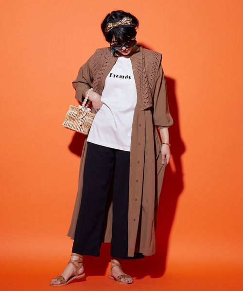 JETSET SOLO PLUS （ジェットセットソロプラス）の「FONT LAB ジョーゼット センターシームパンツ（その他パンツ・レディース・イエロー/ブラック/ブルー・FREE）」の15枚目の写真