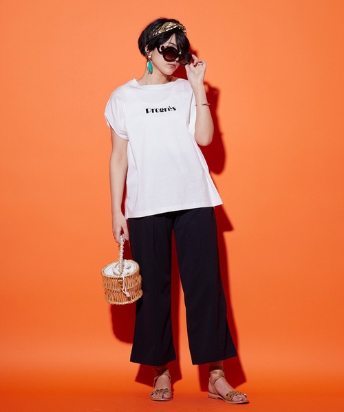 JETSET SOLO PLUS （ジェットセットソロプラス）の「FONT LAB ジョーゼット センターシームパンツ（その他パンツ・レディース・イエロー/ブラック/ブルー・FREE）」の12枚目の写真