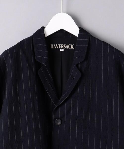 HAVERSACK（ハバーザック）の「＜Haversack（ハバーサック）＞ ピンストライプ ジャケット（テーラードジャケット・メンズ・ネイビー・M/L/S）」の3枚目の写真