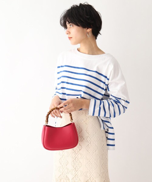OPAQUE.CLIP(オペークドットクリップ)の「◆【PICCADILLY】別注 ボーダーカットソー(Tシャツ/カットソー・レディース・ブラック系2/オレンジ系その他4/ブルー系7・99)」の3枚目の写真
