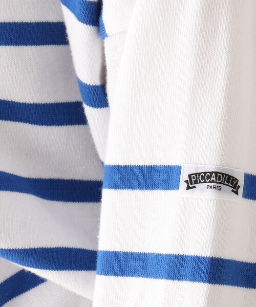 OPAQUE.CLIP(オペークドットクリップ)の「◆【PICCADILLY】別注 ボーダーカットソー(Tシャツ/カットソー・レディース・ブラック系2/オレンジ系その他4/ブルー系7・99)」の18枚目の写真