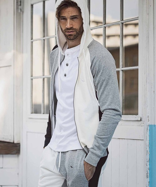 1PIU1UGUALE3 RELAX (ウノピゥウノウグァーレトレ リラックス)の「1PIU1UGUALE3 RELAX(ウノピゥウノウグァーレトレ)ヘビースウェットクレイジーパーカー(パーカー・メンズ・マルチ・S/M/L/XL/XXL)」の6枚目の写真