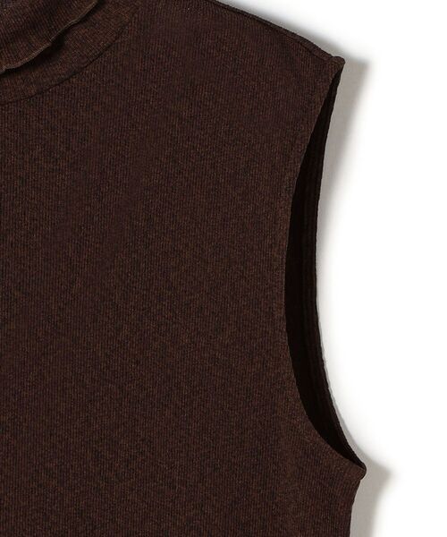 SHIPS(シップス)の「ドライタッチリブハイネックノースリーブ◆(Tシャツ/カットソー・レディース・ブラック/ブラウン/オフホワイト/オレンジ・ONE SIZE)」の11枚目の写真