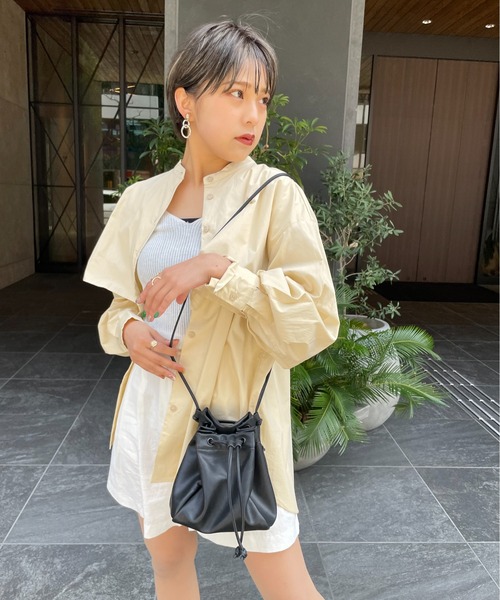 StyleSea（スタイルシー）の「コットンリネンツータックハーフパンツ（その他パンツ・レディース・ホワイト/オリーブ・MEDIUM）」の11枚目の写真