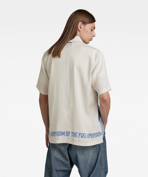 G-STAR（ジースター）の「HAWAII COMMANDO SHIRT/柄シャツ（シャツ/ブラウス・メンズ・ホワイト系その他/ブルー系その他/ブルー系その他2・SMALL/MEDIUM/LARGE/X-SMALL/X-LARGE）」の7枚目の写真