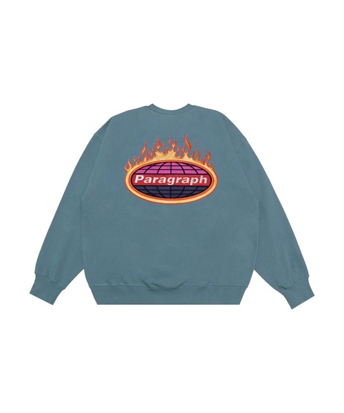Paragraph(パラグラフ)の「【Paragraph/パラグラフ】バーニングロゴ スウェットシャツ/№21/22SS(スウェット・メンズ・チャコールグレー/ライトグレー/ダークグリーン/ブルー/バイオレット・フリ-)」の5枚目の写真
