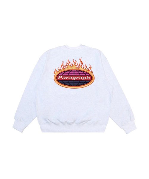 Paragraph(パラグラフ)の「【Paragraph/パラグラフ】バーニングロゴ スウェットシャツ/№21/22SS(スウェット・メンズ・チャコールグレー/ライトグレー/ダークグリーン/ブルー/バイオレット・フリ-)」の3枚目の写真