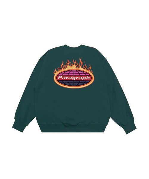 Paragraph(パラグラフ)の「【Paragraph/パラグラフ】バーニングロゴ スウェットシャツ/№21/22SS(スウェット・メンズ・チャコールグレー/ライトグレー/ダークグリーン/ブルー/バイオレット・フリ-)」の4枚目の写真
