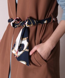 BAYBLO | プリント スカーフ リボン ベルト(CR)(ベルト)