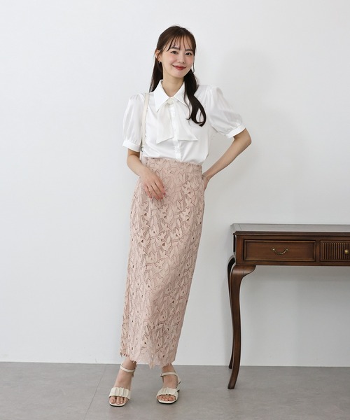 フラワーレースタイトスカート（スカート）｜BLUEEAST（ブルー