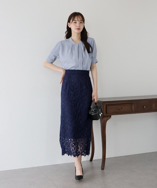 Andy 水色 レース タイトスカート Andy 水色 レース タイトスカート