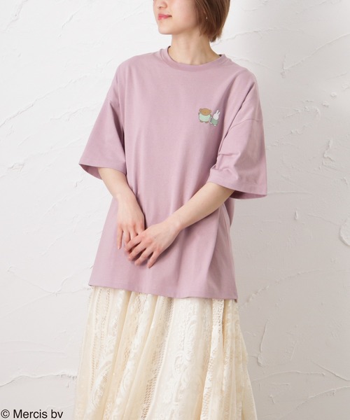 Mac-House(マックハウス)の「miffy アソートTシャツ(Tシャツ/カットソー・レディース・ホワイト/ピンク/グリーン/グレイッシュベージュ/チャコール・フリー)」の5枚目の写真