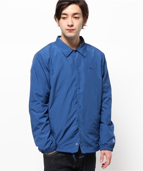 Champion(チャンピオン)の「◇CHAMPION / チャンピオン : コーチジャケット(ナイロンジャケット・メンズ・ブラック/ネイビー/グリーン・LARGE/MEDIUM/X-LARGE)」の3枚目の写真