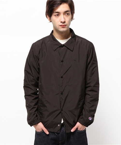 Champion(チャンピオン)の「◇CHAMPION / チャンピオン : コーチジャケット(ナイロンジャケット・メンズ・ブラック/ネイビー/グリーン・LARGE/MEDIUM/X-LARGE)」の2枚目の写真