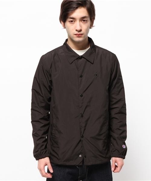 Champion(チャンピオン)の「◇CHAMPION / チャンピオン : コーチジャケット(ナイロンジャケット・メンズ・ブラック/ネイビー/グリーン・LARGE/MEDIUM/X-LARGE)」の4枚目の写真