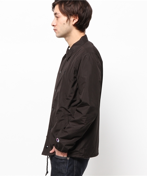 Champion(チャンピオン)の「◇CHAMPION / チャンピオン : コーチジャケット(ナイロンジャケット・メンズ・ブラック/ネイビー/グリーン・LARGE/MEDIUM/X-LARGE)」の5枚目の写真