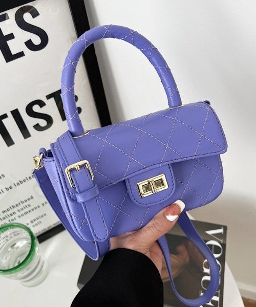 Pochi Pouch(ポチポーチ)の「Pochi Pouch/2way フェイクレザー キルティング ショルダーバッグ(ショルダーバッグ・レディース・ホワイト/ブラック/グリーン/ブルーパープル・FREE)」の17枚目の写真