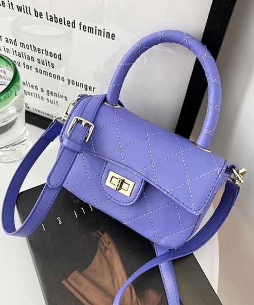Pochi Pouch(ポチポーチ)の「Pochi Pouch/2way フェイクレザー キルティング ショルダーバッグ(ショルダーバッグ・レディース・ホワイト/ブラック/グリーン/ブルーパープル・FREE)」の18枚目の写真