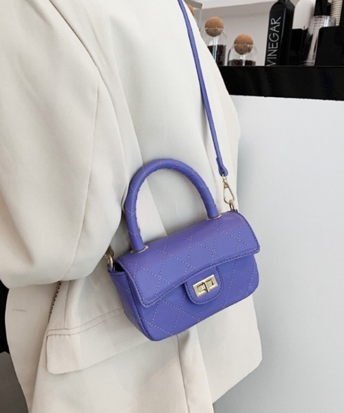 Pochi Pouch(ポチポーチ)の「Pochi Pouch/2way フェイクレザー キルティング ショルダーバッグ(ショルダーバッグ・レディース・ホワイト/ブラック/グリーン/ブルーパープル・FREE)」の20枚目の写真