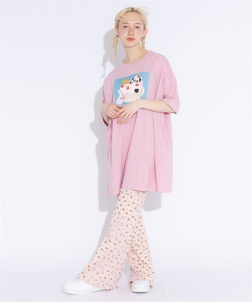 Candy Stripper（キャンディストリッパー）の「BE MY CANDY BIG BIG Tシャツ（Tシャツ/カットソー・レディース・ピンク/ブラック/オフホワイト・2）」の5枚目の写真