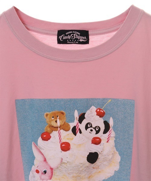 Tシャツ(半袖/袖なし) Candy Stripper - BE MY STRAWBERRY Candy Stripper（キャンディストリッパー）の「BE MY CANDY BIG