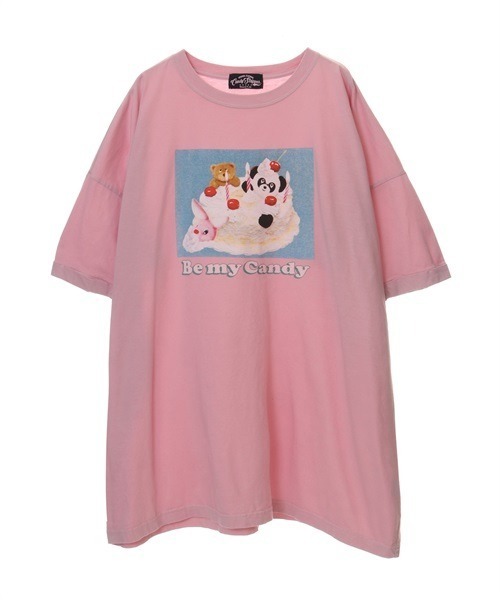 Tシャツ(半袖/袖なし) Candy Stripper - BE MY STRAWBERRY Candy Stripper（キャンディストリッパー）の「BE MY CANDY BIG