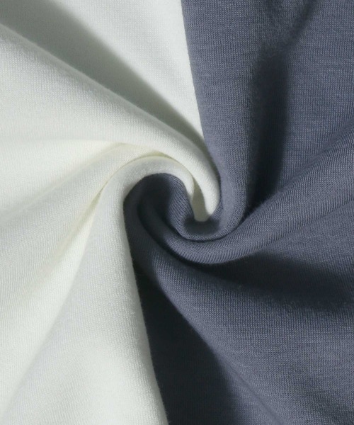 ANPAS(アンパス)の「Cardboard Knit Color Switching Design T-shirt/ダンボールニット 切り替え Tシャツ(Tシャツ/カットソー・メンズ・ホワイト系その他2/ベージュ系その他/ブラック系その他2/ブルー系その他/ホワイト系その他/ブラック系その他・L/LL/M)」の15枚目の写真