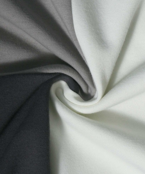 ANPAS(アンパス)の「Cardboard Knit Color Switching Design T-shirt/ダンボールニット 切り替え Tシャツ(Tシャツ/カットソー・メンズ・ホワイト系その他2/ベージュ系その他/ブラック系その他2/ブルー系その他/ホワイト系その他/ブラック系その他・L/LL/M)」の16枚目の写真