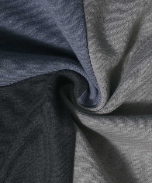 ANPAS(アンパス)の「Cardboard Knit Color Switching Design T-shirt/ダンボールニット 切り替え Tシャツ(Tシャツ/カットソー・メンズ・ホワイト系その他2/ベージュ系その他/ブラック系その他2/ブルー系その他/ホワイト系その他/ブラック系その他・L/LL/M)」の19枚目の写真