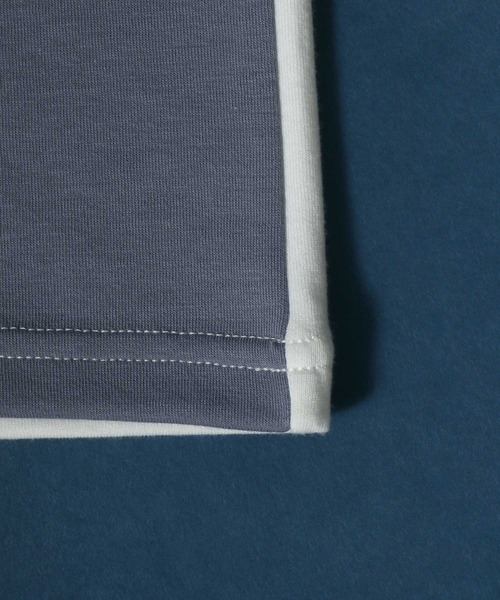 ANPAS(アンパス)の「Cardboard Knit Color Switching Design T-shirt/ダンボールニット 切り替え Tシャツ(Tシャツ/カットソー・メンズ・ホワイト系その他2/ベージュ系その他/ブラック系その他2/ブルー系その他/ホワイト系その他/ブラック系その他・L/LL/M)」の14枚目の写真