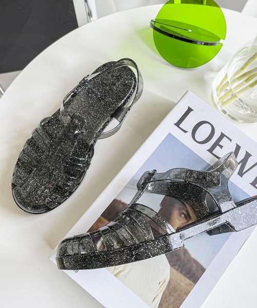 EPICKS(エピックス)の「クリアグルカサンダル(サンダル・レディース・ブラック系その他/ブラウン/ホワイト・38/37/39)」の12枚目の写真