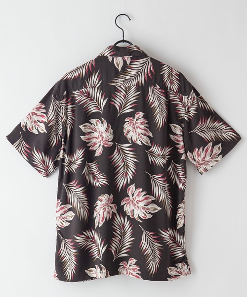 OUTDOOR PRODUCTS APPAREL(アウトドアプロダクツアパレル)の「レーヨン オープンカラー 開襟 アロハシャツ(シャツ/ブラウス・メンズ・ホワイト/ネイビー/ブラウン/カーキ・MEDIUM/LARGE/X-LARGE)」の6枚目の写真