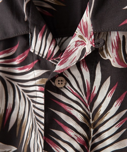 OUTDOOR PRODUCTS APPAREL(アウトドアプロダクツアパレル)の「レーヨン オープンカラー 開襟 アロハシャツ(シャツ/ブラウス・メンズ・ホワイト/ネイビー/ブラウン/カーキ・MEDIUM/LARGE/X-LARGE)」の12枚目の写真