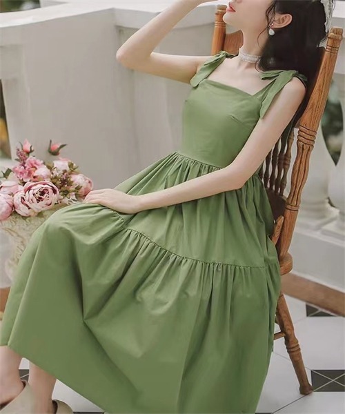 新品未使用！セブンテン♡肩リボンワンピース 新品未使用！セブンテン♡肩リボンワンピース - メルカリ