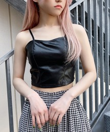 Figments | フェイクレザーキャミソール(キャミソール)