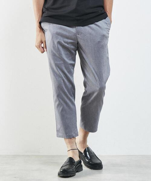 MEN'S MELROSE(メンズメルローズ)の「麻混ハイパーストレッチクロップドパンツ(その他パンツ・メンズ・ライトベージュ/ネイビー/カーキ・2/5/4/3)」の3枚目の写真