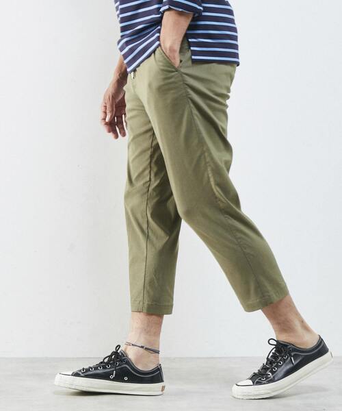 MEN'S MELROSE(メンズメルローズ)の「麻混ハイパーストレッチクロップドパンツ(その他パンツ・メンズ・ライトベージュ/ネイビー/カーキ・2/5/4/3)」の13枚目の写真