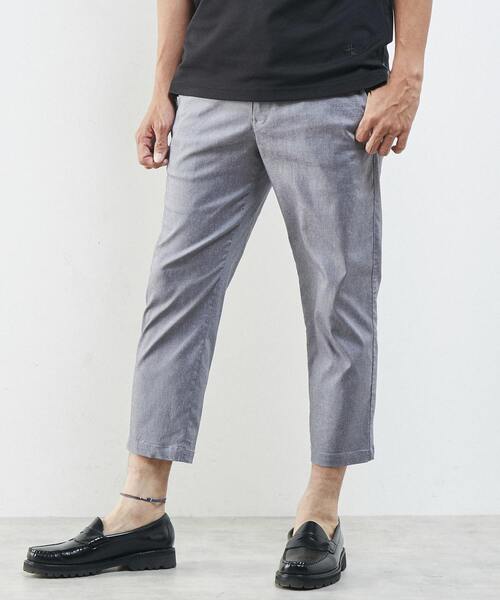 MEN'S MELROSE(メンズメルローズ)の「麻混ハイパーストレッチクロップドパンツ(その他パンツ・メンズ・ライトベージュ/ネイビー/カーキ・2/5/4/3)」の15枚目の写真