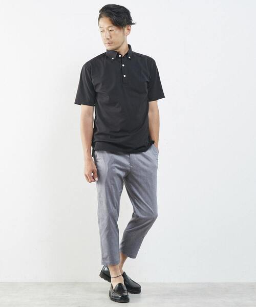 MEN'S MELROSE(メンズメルローズ)の「麻混ハイパーストレッチクロップドパンツ(その他パンツ・メンズ・ライトベージュ/ネイビー/カーキ・2/5/4/3)」の16枚目の写真