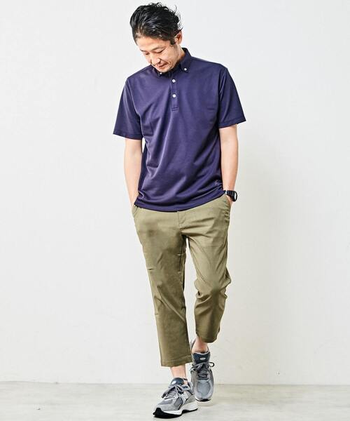 MEN'S MELROSE(メンズメルローズ)の「麻混ハイパーストレッチクロップドパンツ(その他パンツ・メンズ・ライトベージュ/ネイビー/カーキ・2/5/4/3)」の19枚目の写真