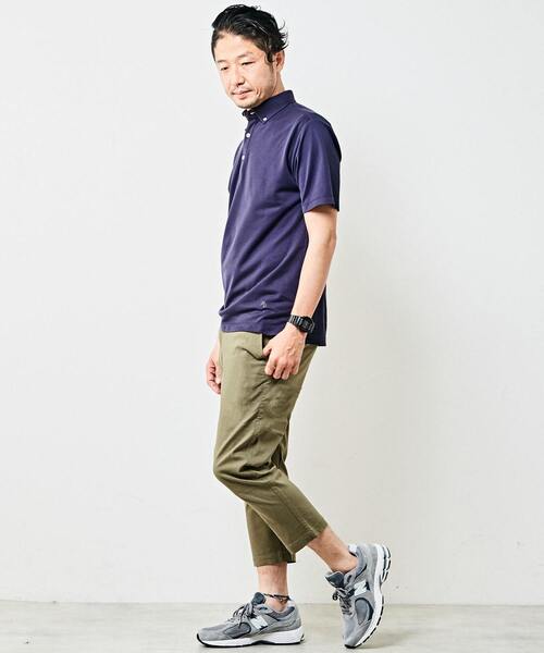 MEN'S MELROSE(メンズメルローズ)の「麻混ハイパーストレッチクロップドパンツ(その他パンツ・メンズ・ライトベージュ/ネイビー/カーキ・2/5/4/3)」の20枚目の写真