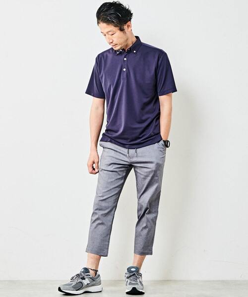 MEN'S MELROSE(メンズメルローズ)の「麻混ハイパーストレッチクロップドパンツ(その他パンツ・メンズ・ライトベージュ/ネイビー/カーキ・2/5/4/3)」の21枚目の写真